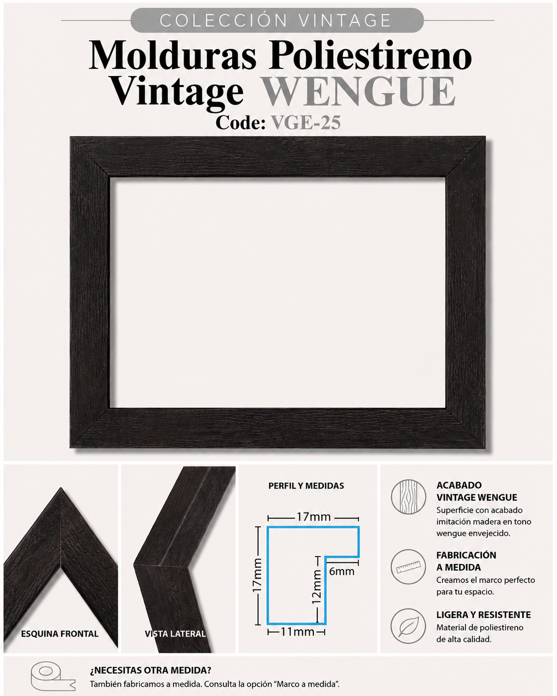 Marco Essential Colección Vintage WENGUE VEG-25