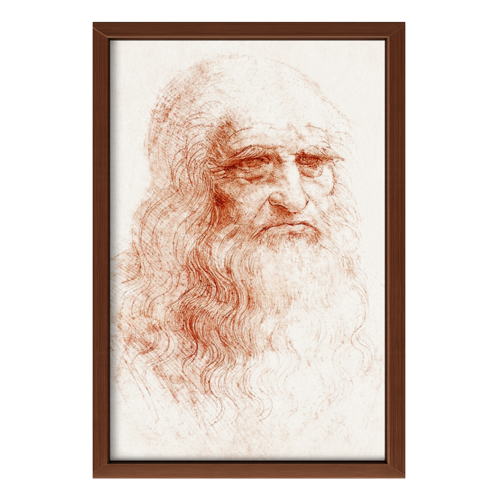 Recarga vertical Larga Switch in Art impressa Da Vinci "Autorretrato de Leonardo da Vinci"