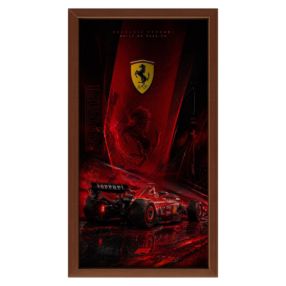 Recarga Vertical Estrecha Switch in Art impressa Formula 1 "Ferrari: Pasión Forjada en la Velocidad"
