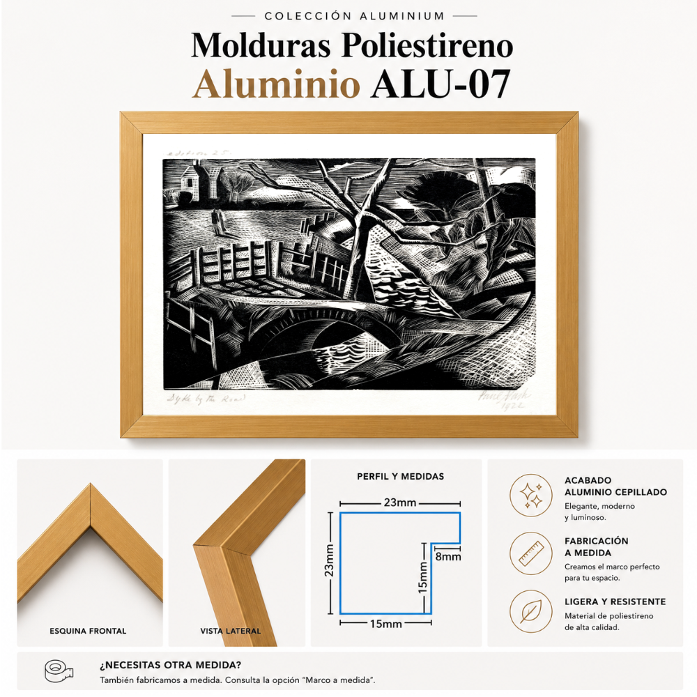 Marco Essential Colección Aluminio ORO ALU-07