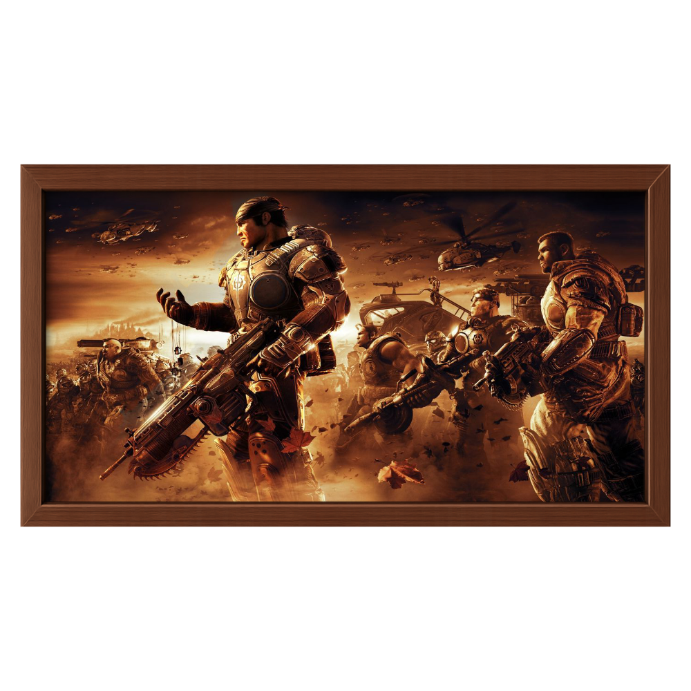 Recarga horizontal Estrecha Switch in Art impressa Videojuegos"Gears of War "