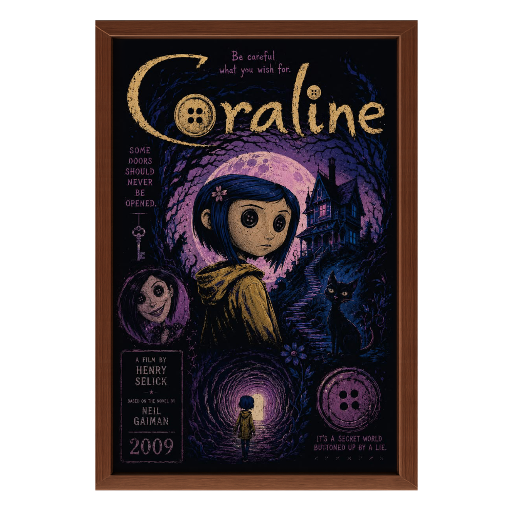 Recarga vertical Larga Switch in Art impressa pelicula " Póster ilustrado de Coraline "