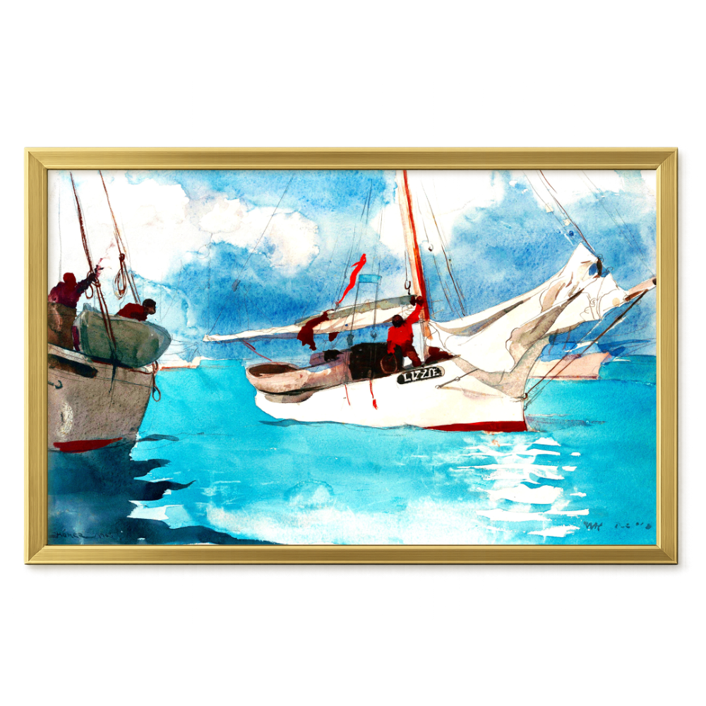 Recarga horizontal Larga Switch in Art impressa Pintura "The Lizzie"