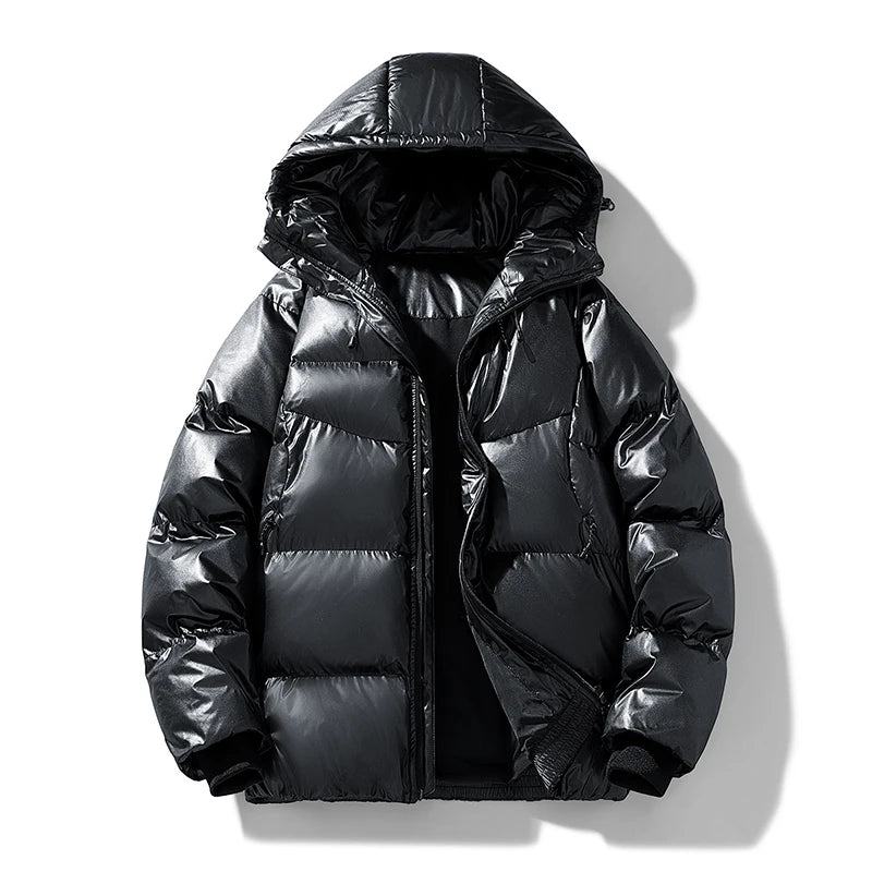 Parkas con capucha de otoño e invierno para hombre, abrigo impermeable deportivo sólido y cálido, Parka informal a la moda para hombre, prendas de vestir, chaquetas holgadas con capucha para parejas