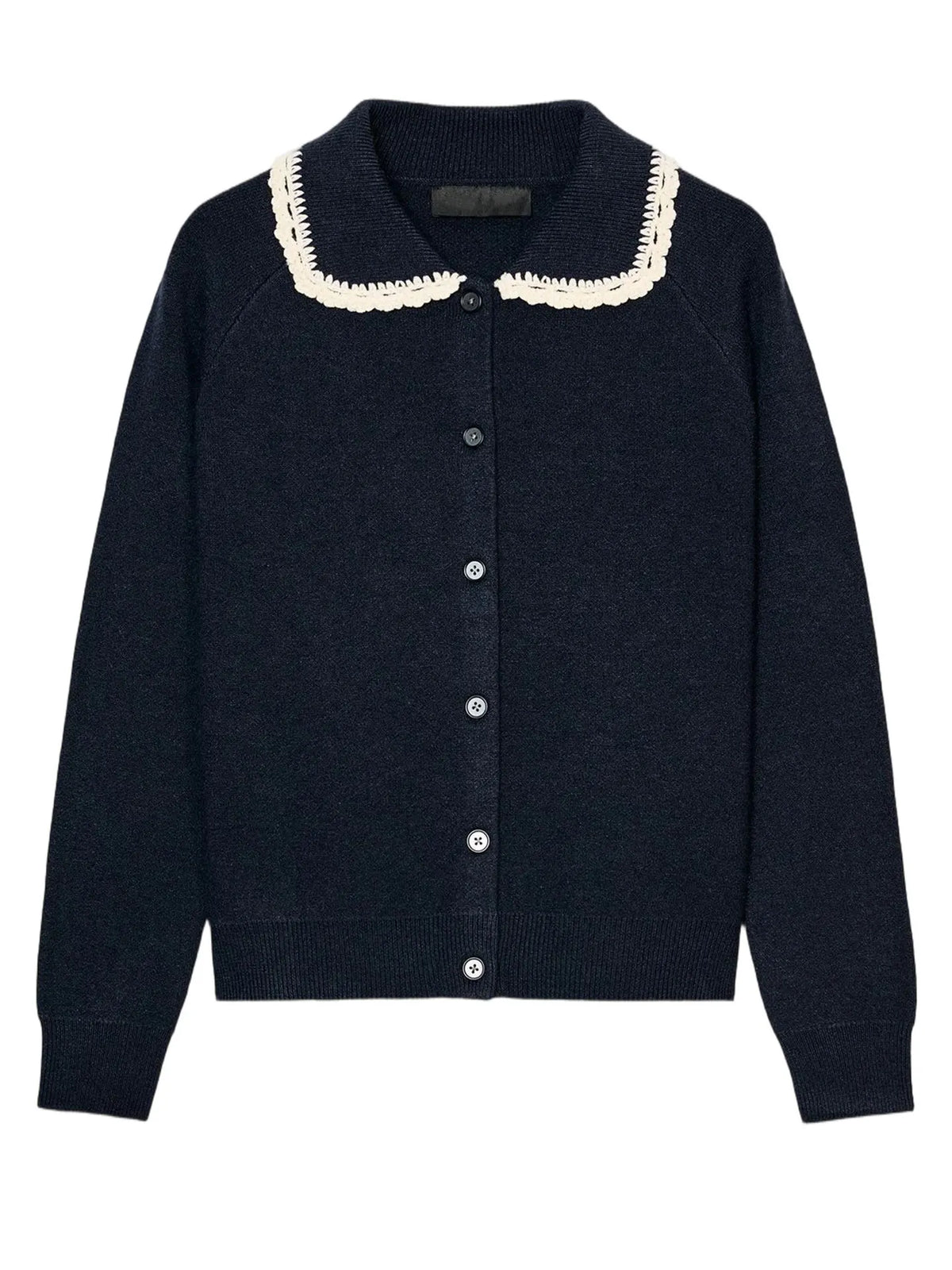 Chaqueta de Punto con Bloques de Color Suaves Primavera 2026 para Mujer, Estilo Dulce, Ajuste Regular, Manga Larga, Cuello co...