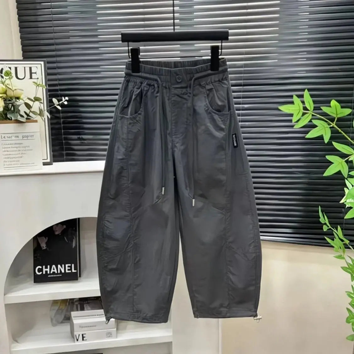 UNITIM, pantalones largos con tirantes para niños, pantalones largos finos y transpirables para niños de 3 a 14 años, pantalones largos para adolescentes