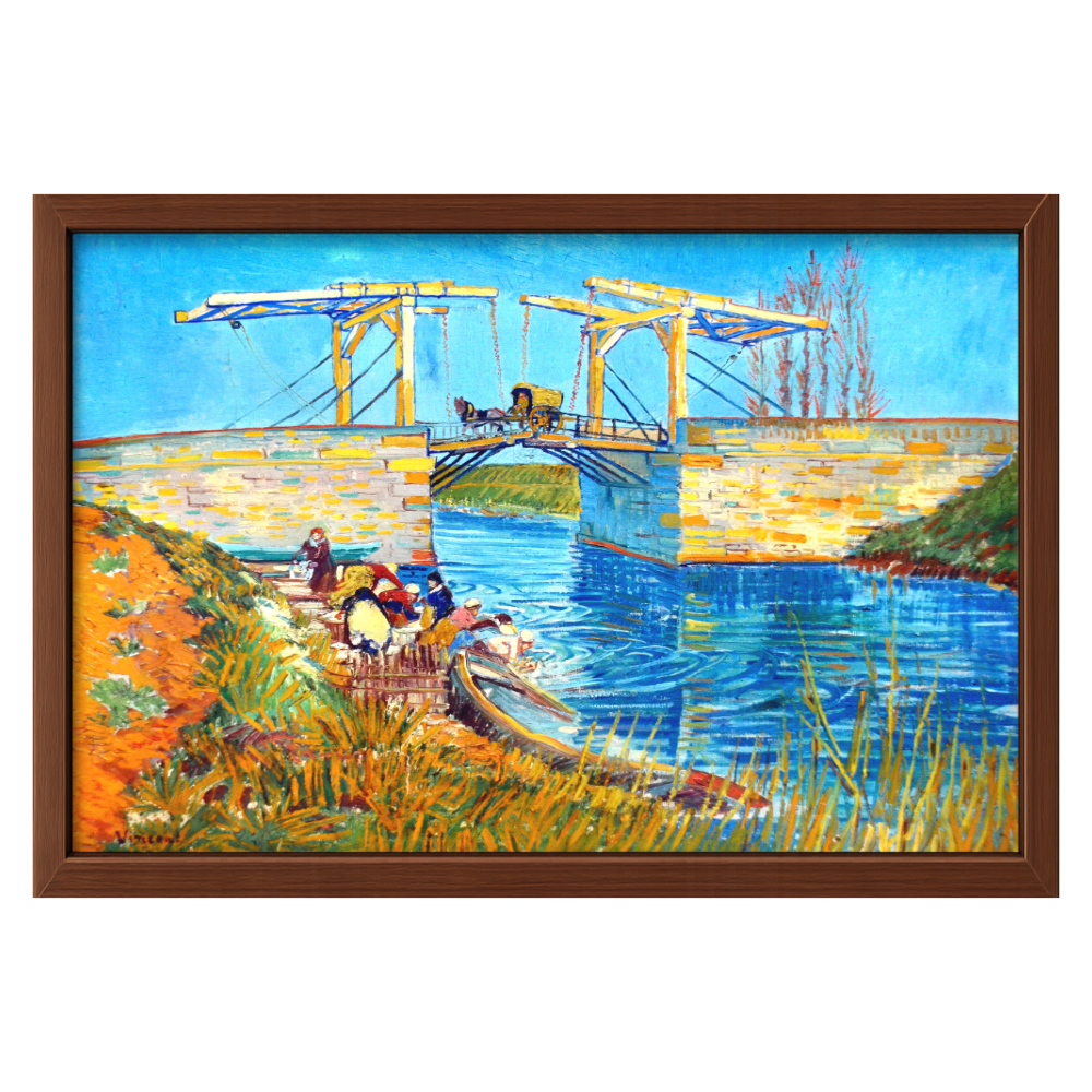 Recarga horizontal Larga Switch in Art impressa Van Gogh "El puente de Langlois en Arlés."