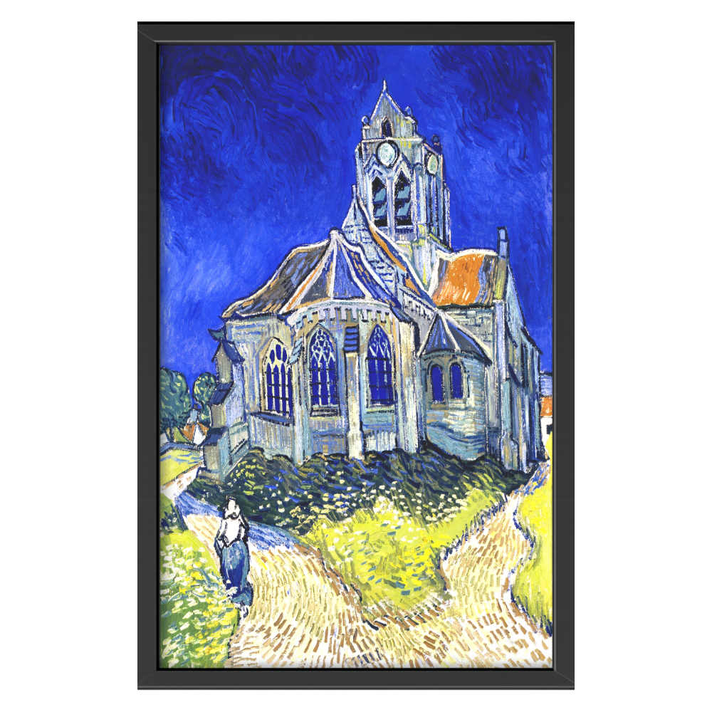 Recarga vertical Larga Switch in Art impressa Van Gogh "La iglesia de Auvers-sur-Oise"