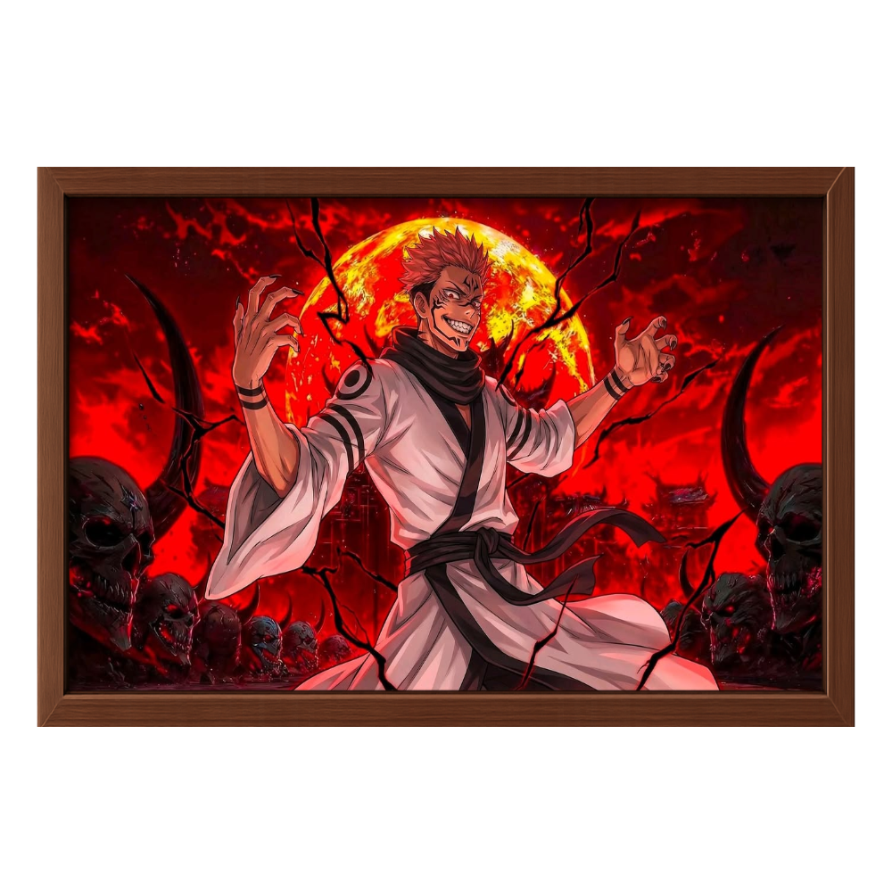 Recarga horizontal Larga Switch in Art impressa Anime"Sukuna: El Rey de las Maldiciones"