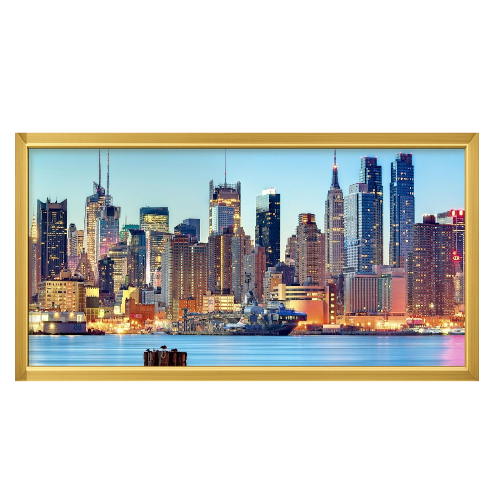 Recarga horizontal Estrecha Switch in Art impressa Ciudad "Horizonte de Nueva York"