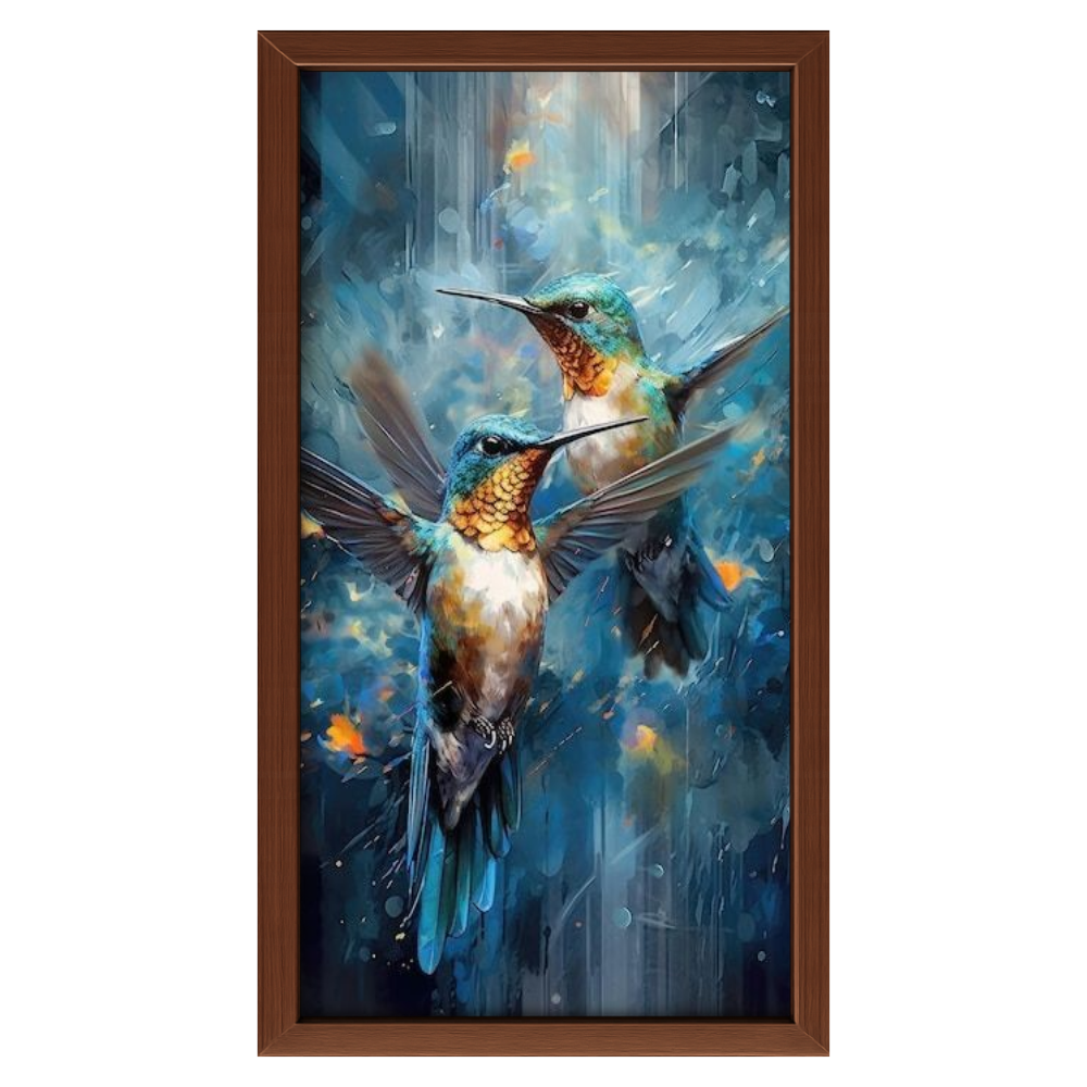 Recarga vertical Larga Switch in Art impressa Animal "Danza de Colibríes"