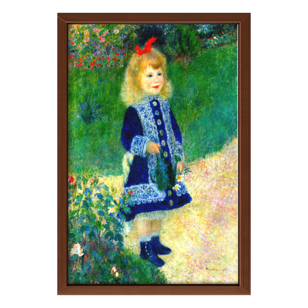 Recarga vertical Larga Switch in Art impressa Pierre-Auguste Renoir "Niña con regadera "