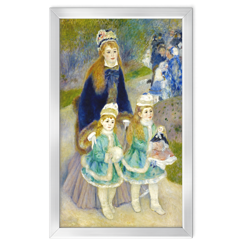 Recarga vertical Larga Switch in Art impressa Pierre-Auguste Renoir "El paseo "