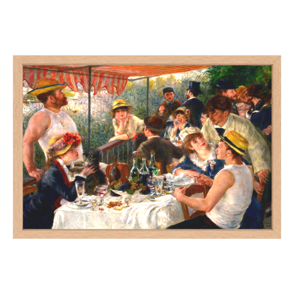 Recarga horizontal Larga Switch in Art impressa Pierre-Auguste Renoir "El almuerzo de los remeros "