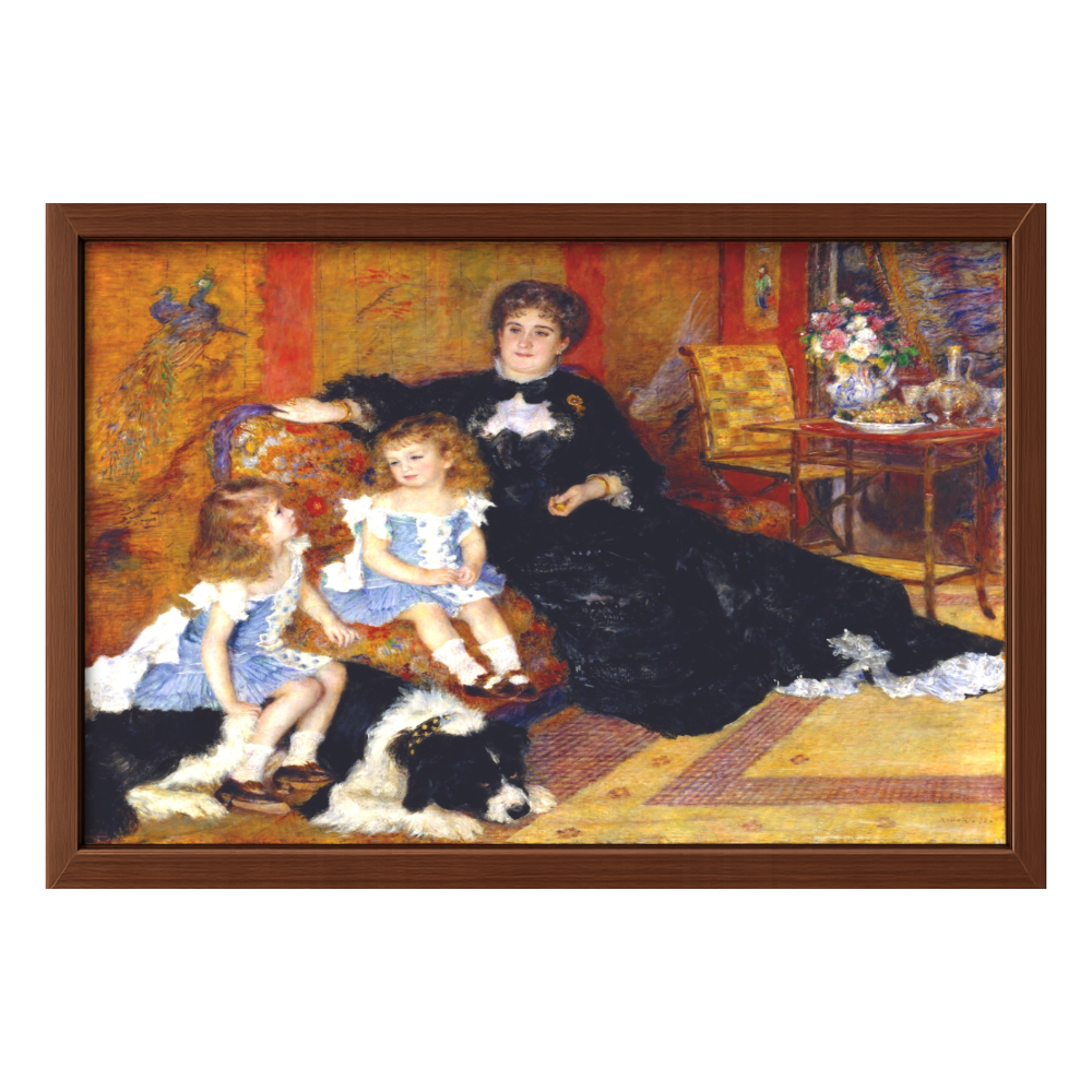 Recarga horizontal Larga Switch in Art impressa Pierre-Auguste Renoir "Madame Charpentier y sus hijos"