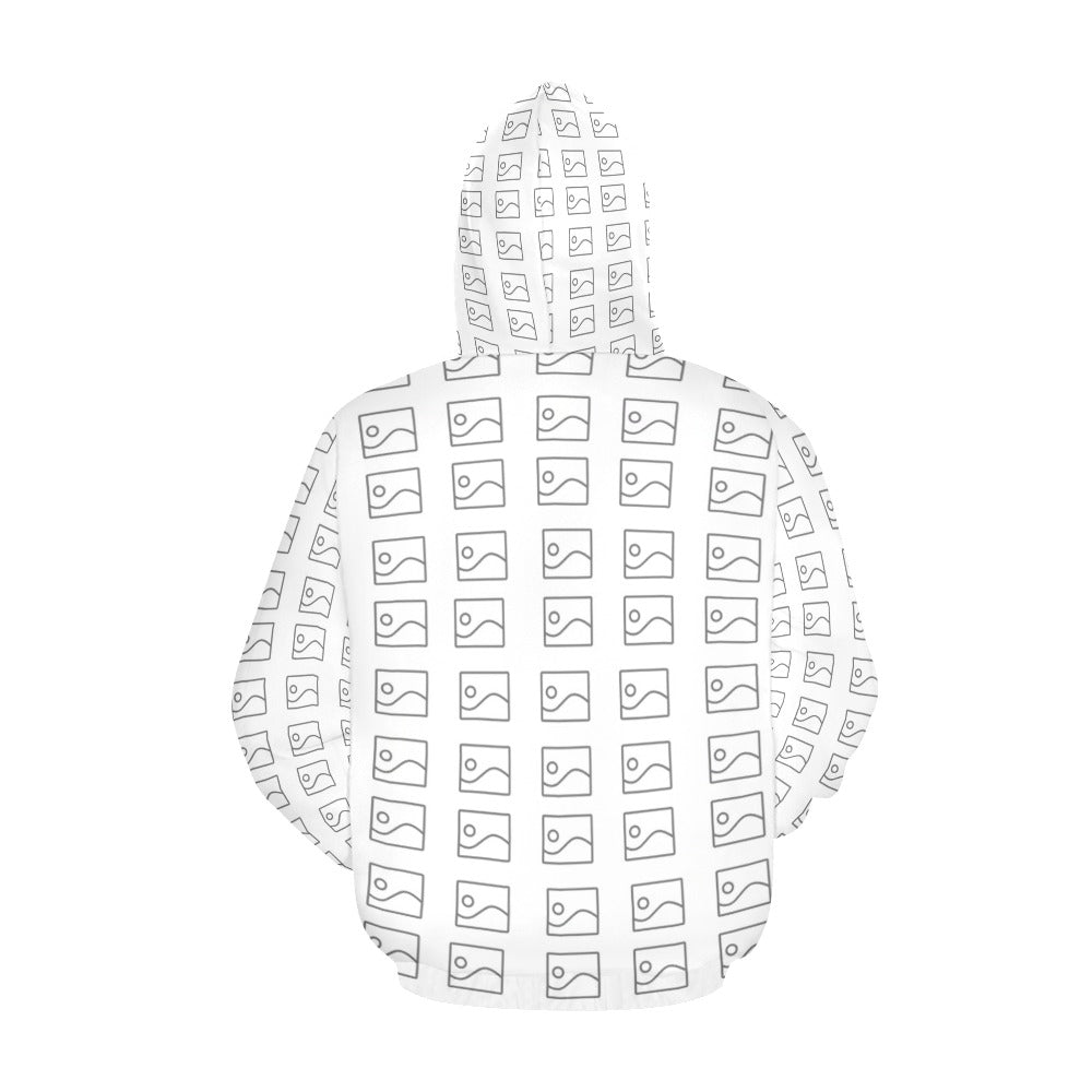 Sudadera con capucha y estampado integral para mujer (Modelo H13)