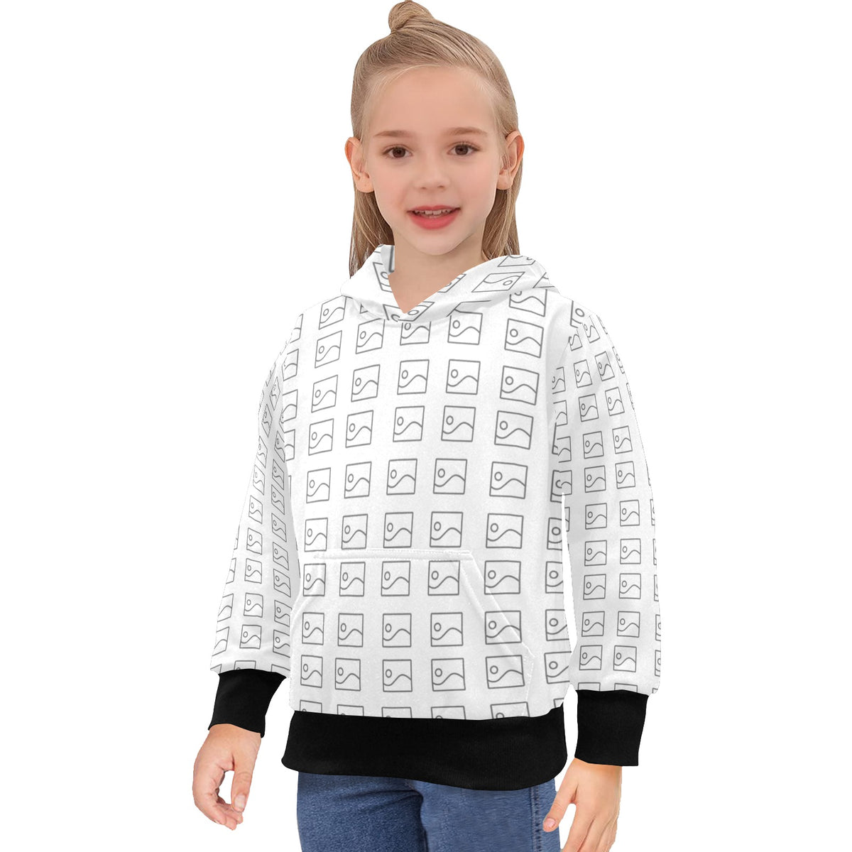 Sudadera de Manga Larga con Capucha para Niña Grande