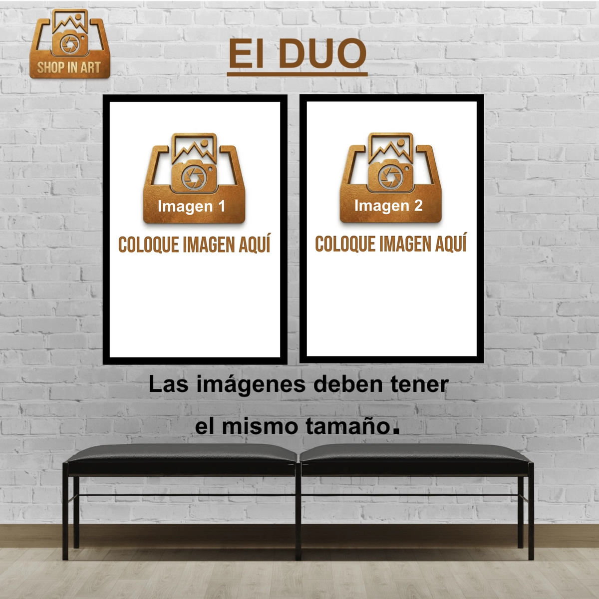 Lienzos: le DUO Switch In Art  vertical 60cmx40cm