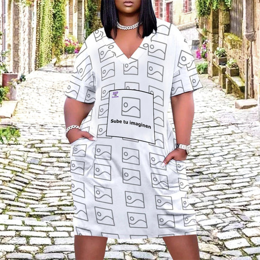 Vestido holgado con bolsillos