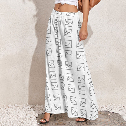 Pantalones personalizados de pierna ancha para mujer