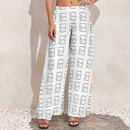 Pantalones personalizados de pierna ancha para mujer