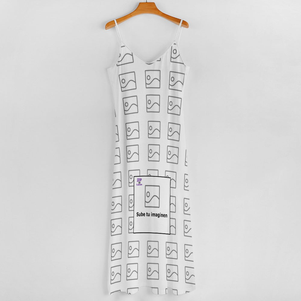 Vestido largo hasta los tobillos con tirantes
