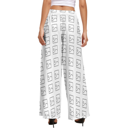 Pantalones personalizados de pierna ancha para mujer