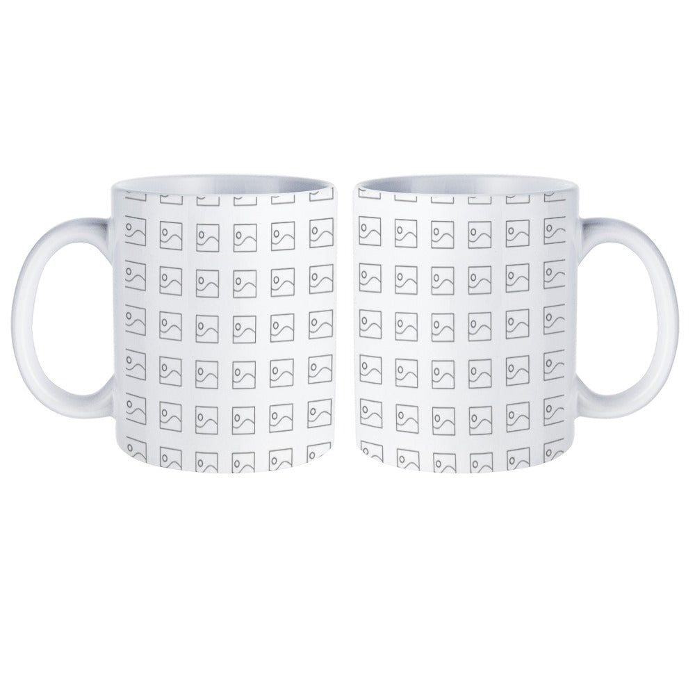Taza blanca personalizada con impresión completa