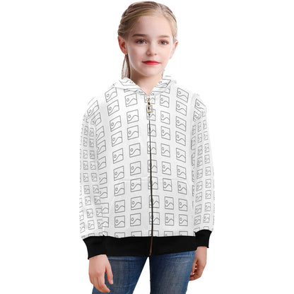 Sudadera con Capucha y Cierre para Niña Grande – Modelo H58