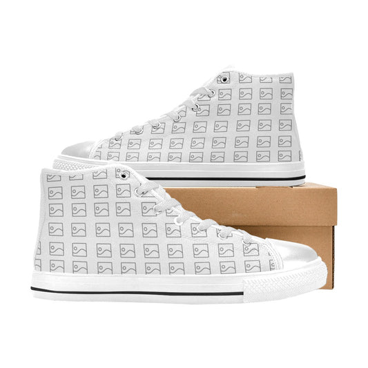 Tenis de Lona de Caña Alta para Mujer – Modelo 017