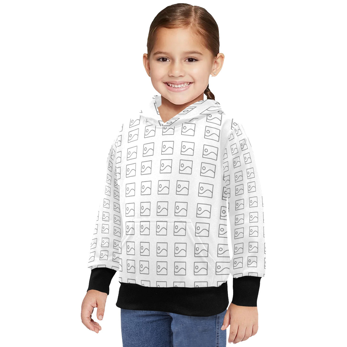 Sudadera de Manga Larga con Capucha para Niña Pequeña – Modelo H57