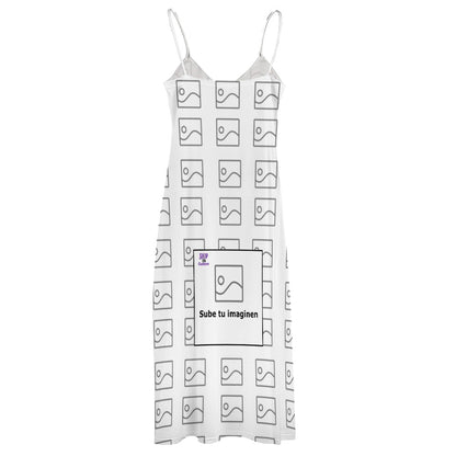 Vestido largo hasta los tobillos con tirantes