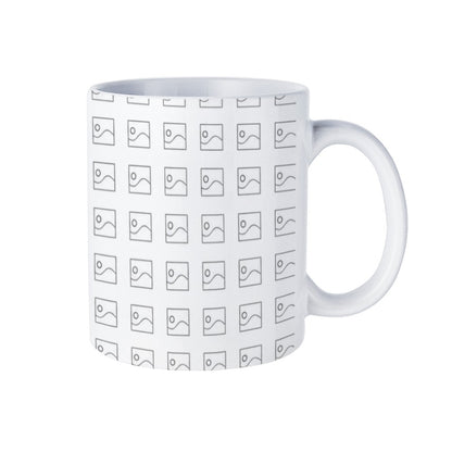 Taza blanca personalizada con impresión completa
