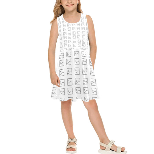 Vestido de Verano sin Mangas para Niña (Modelo D56)