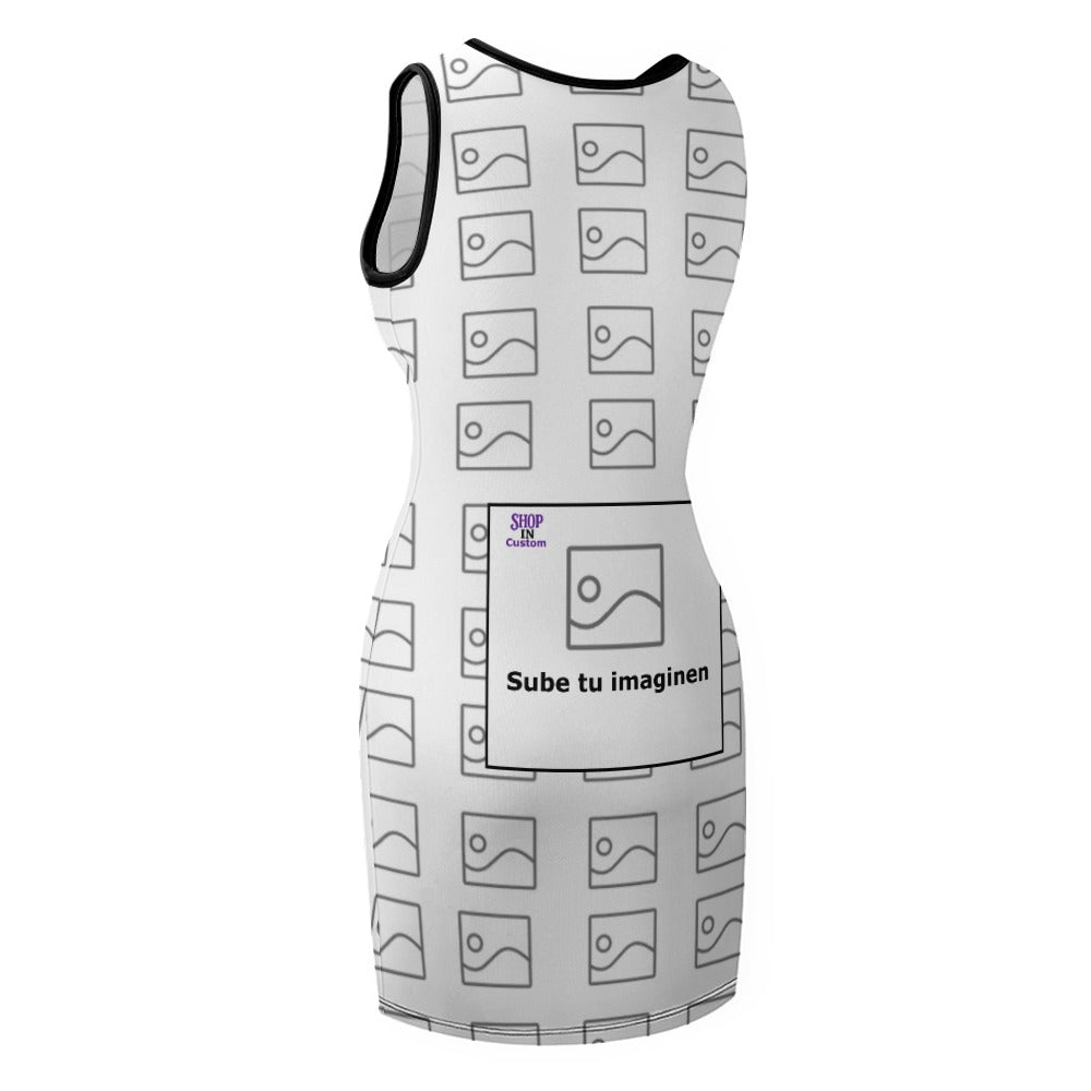 Vestido ajustado sin mangas para mujer