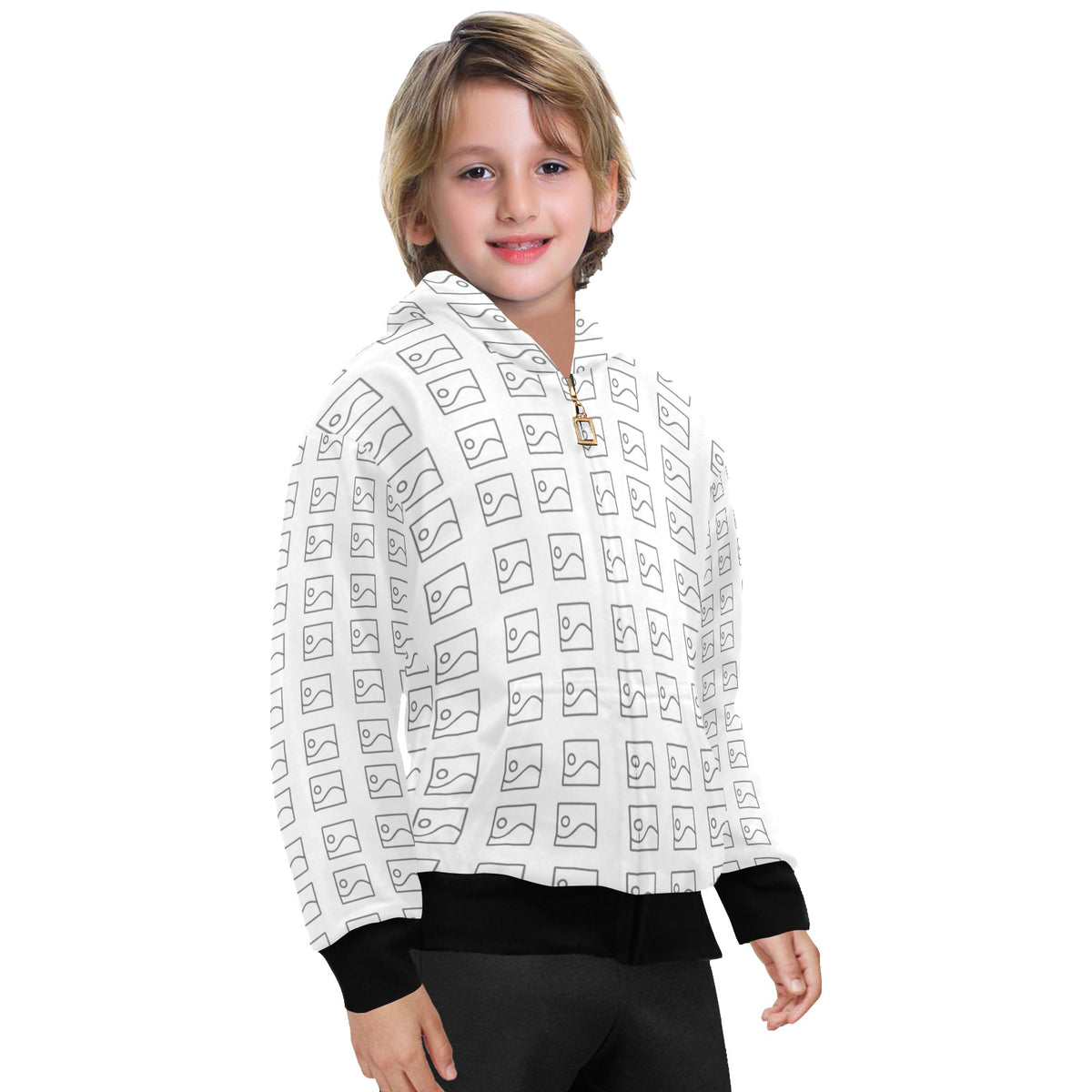 Sudadera con Capucha y Cierre para Niño Grande – Modelo H58
