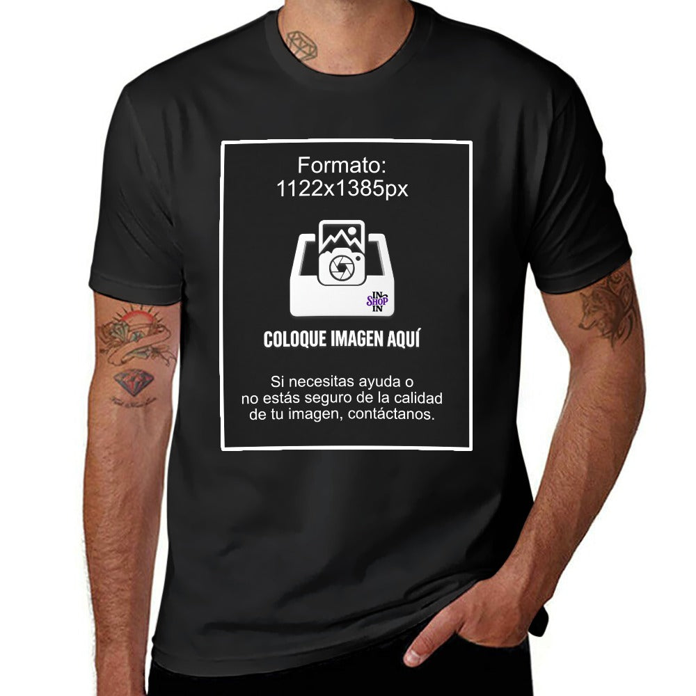 New 150g Men's  Short Sleeve T-shirt doble print