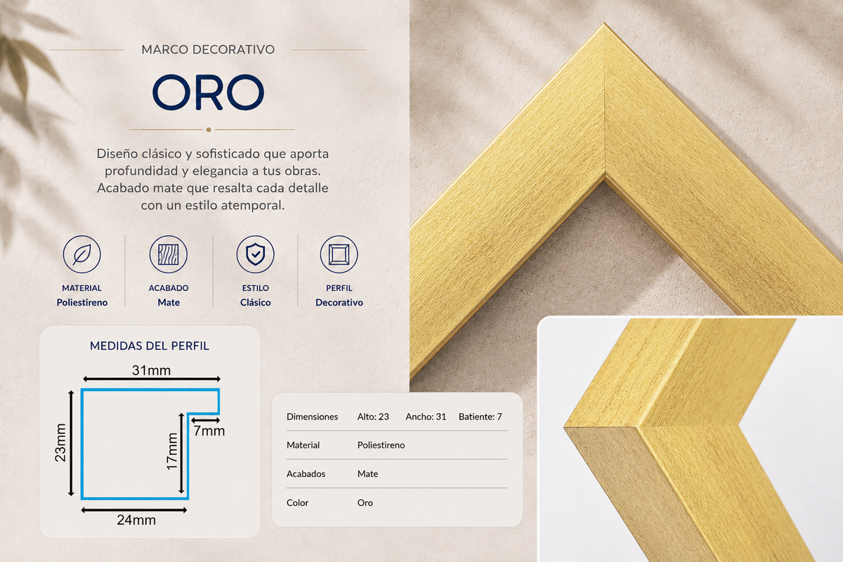 Marco Essential Colección ABC-11 Oro