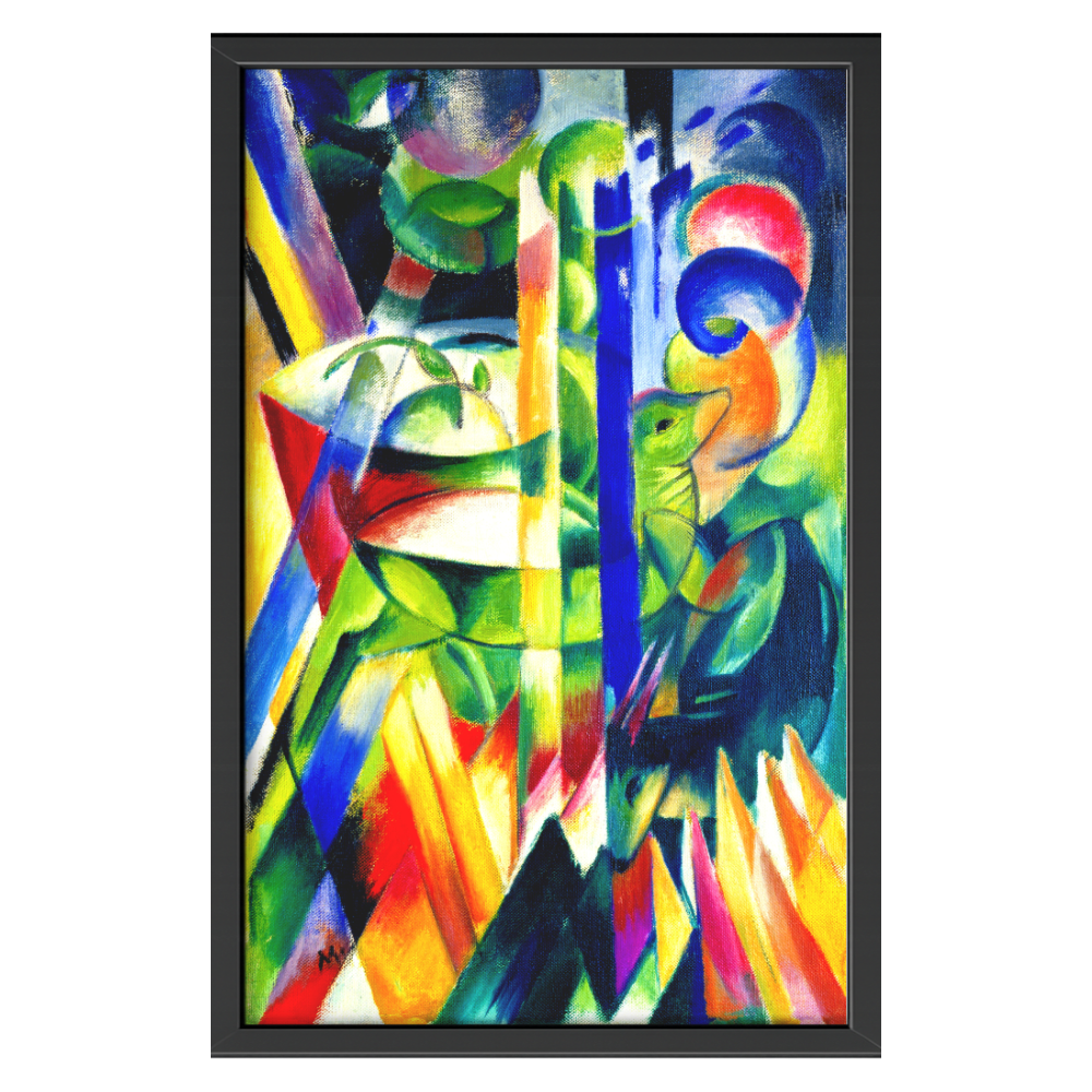 Recarga vertical Larga Switch in Art impressa abstracto "Jardín de luz y color"