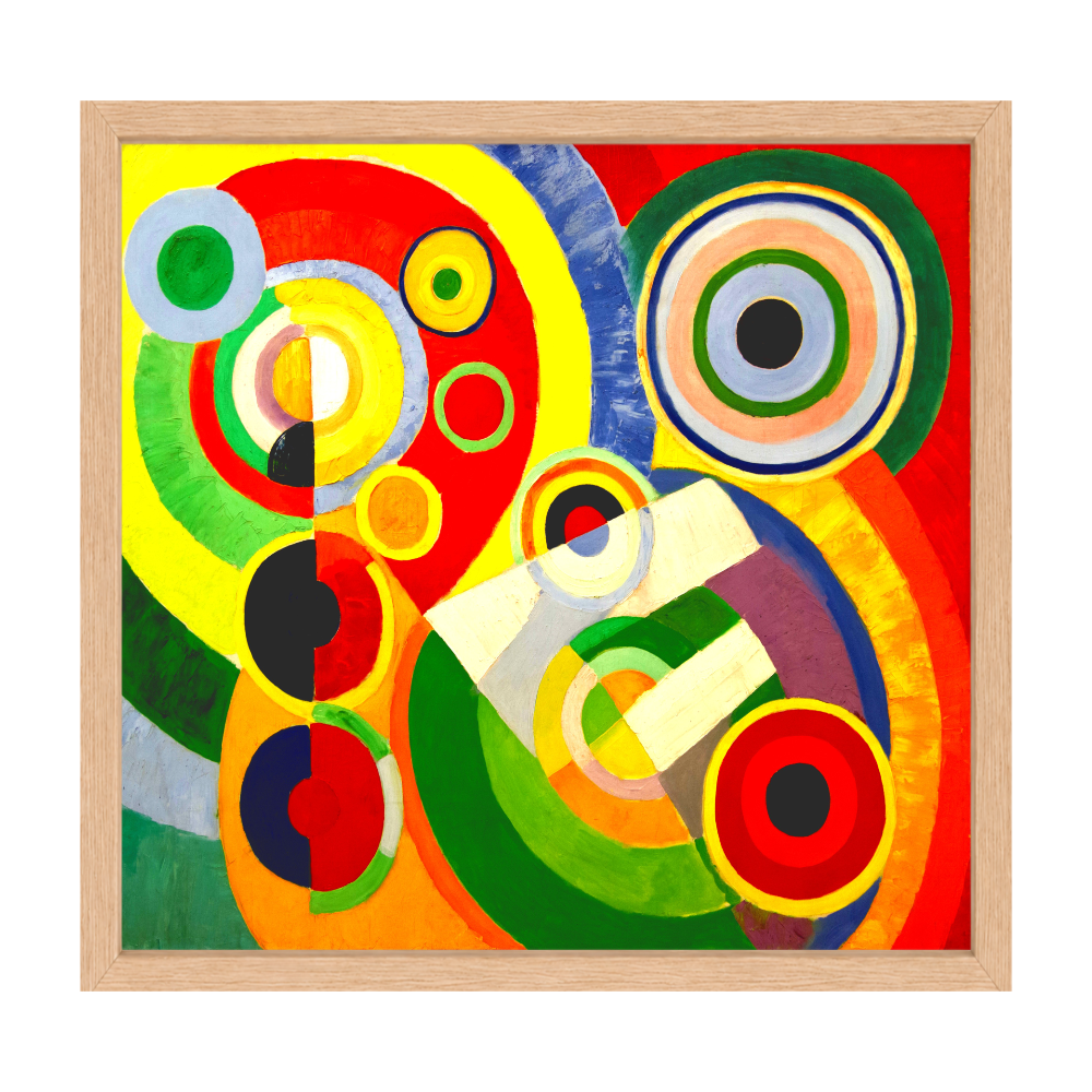 Recarga cuadrada Switch in Art impressa abstracto "Sinfonía de Círculos y Color"