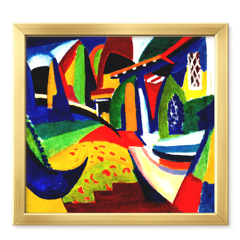 Recarga cuadrada Switch in Art impressa abstracto "Senderos de Color y Armonía"