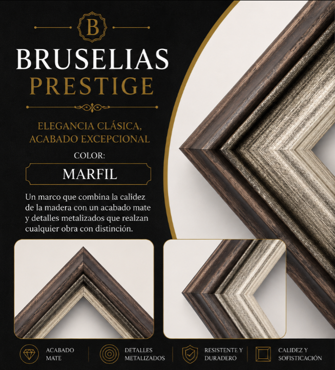 Marco Prestige Colección Bruselias MARFIL BRS-03