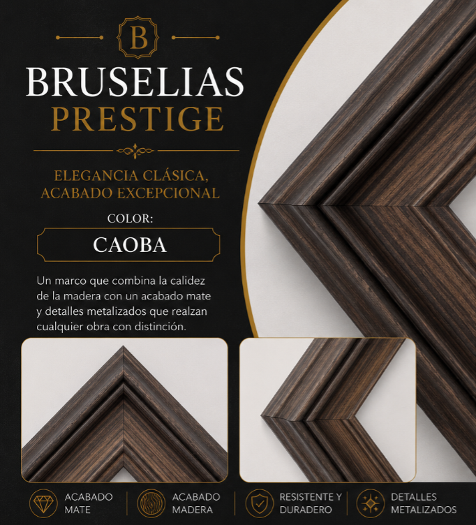 Marco Prestige Colección Bruselias CAOBA BRS-02
