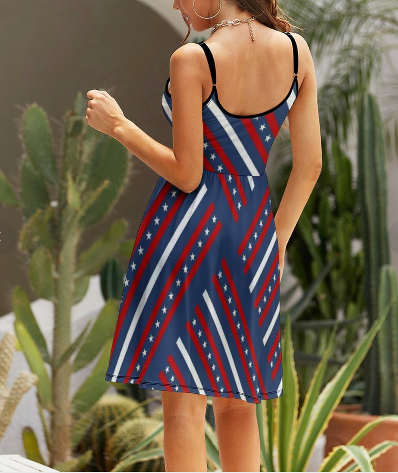 Vestido elegante de tirantes para mujer