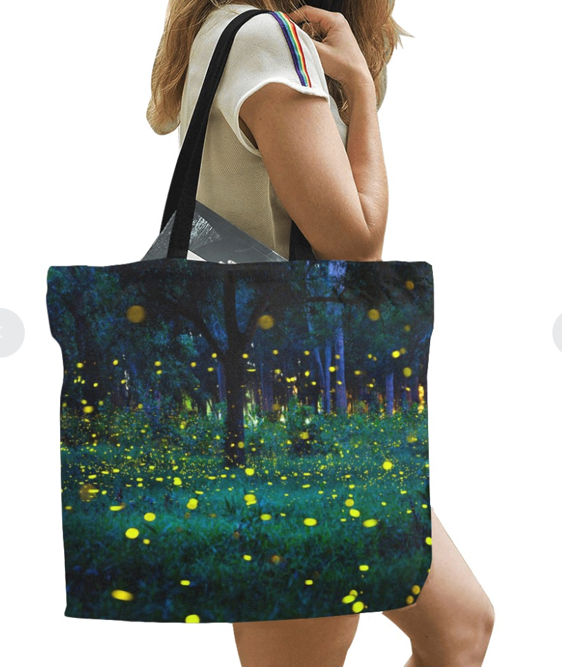 Bolsa Tote de Lona con Estampado Completo – Grande
