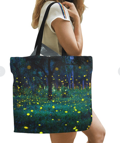 Bolsa Tote de Lona con Estampado Completo – Grande