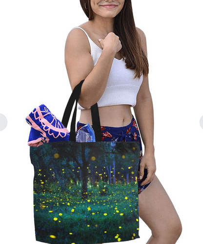 Bolsa Tote de Lona con Estampado Completo – Grande