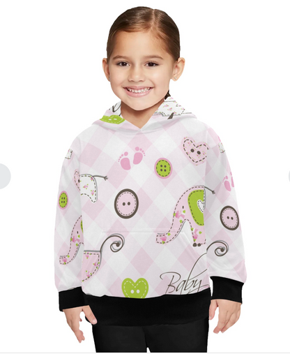 Sudadera de Manga Larga con Capucha para Niña Pequeña – Modelo H57