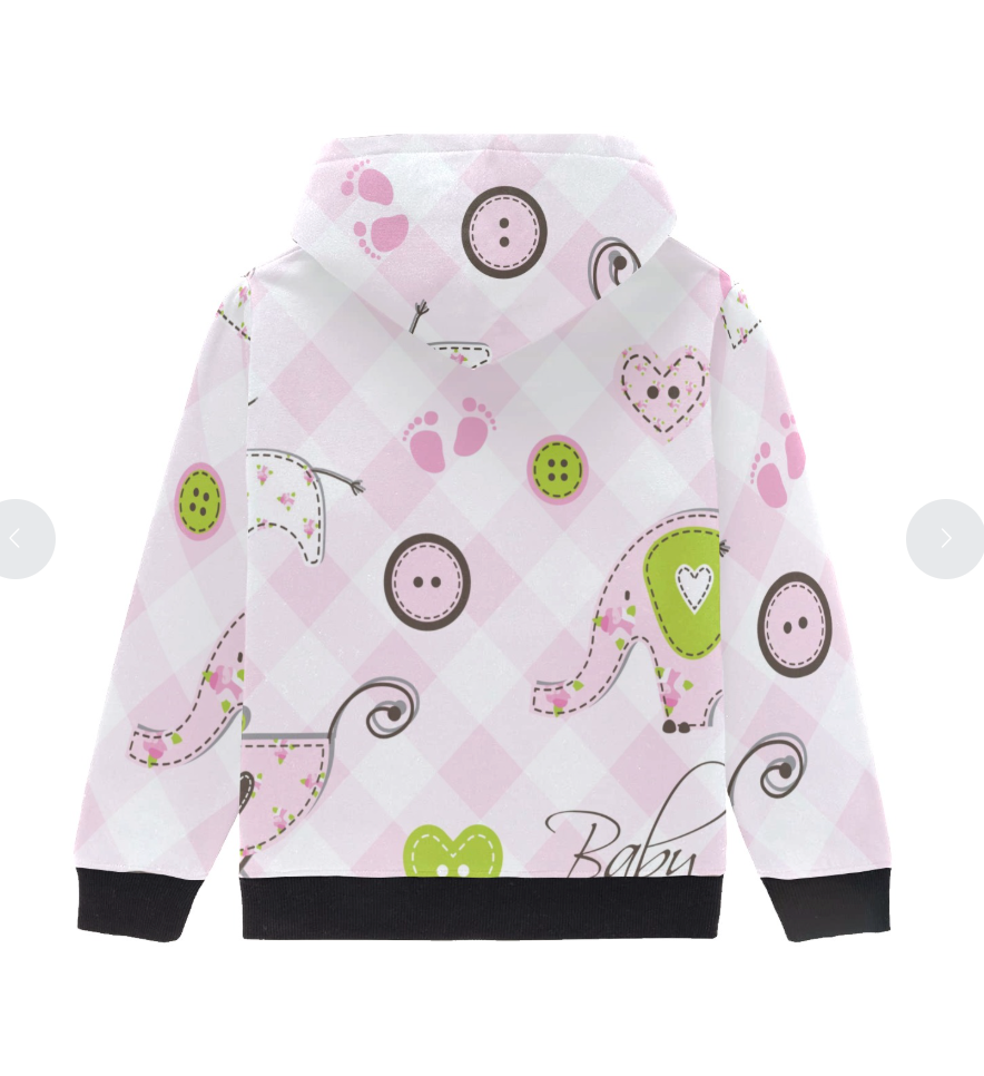 Sudadera de Manga Larga con Capucha para Niña Pequeña – Modelo H57