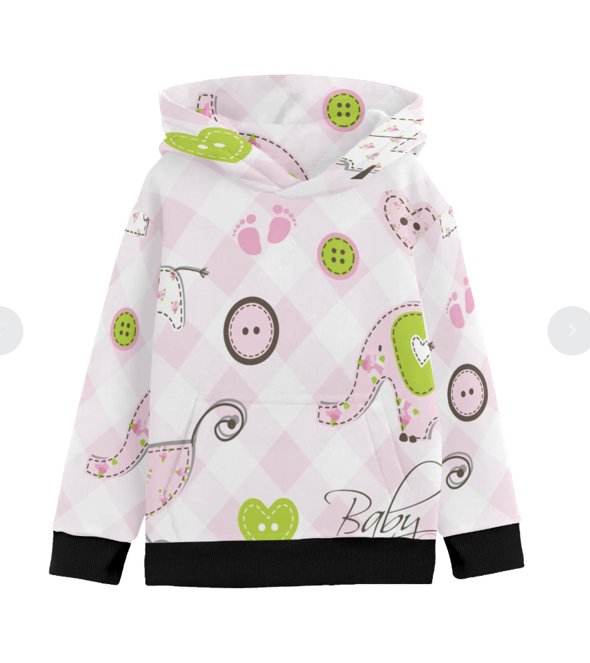 Sudadera de Manga Larga con Capucha para Niña Pequeña – Modelo H57